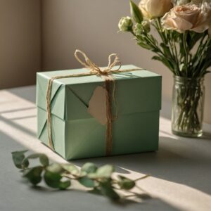 Elegant amber candle gift arrangement